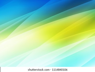 Light Blue, Yellow vector layout with flat lines. Decorative shining illustration with lines on abstract template. Smart design for your business advert.