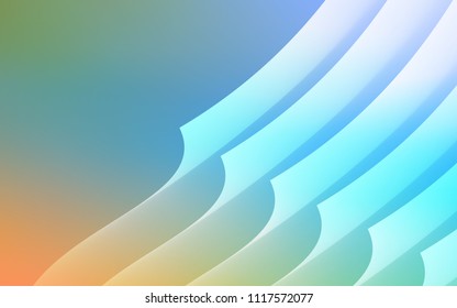 Light Blue, Yellow vector layout with flat lines. Lines on blurred abstract background with gradient. Pattern for your busines websites.