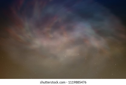 Light Blue, Yellow vector layout with cosmic stars. Shining colored illustration with bright astronomical stars. Pattern for astronomy websites.