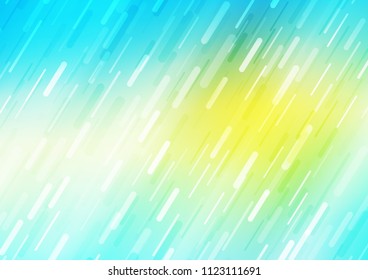 Light Blue, Yellow vector layout with flat lines. Shining colored illustration with narrow lines. The pattern can be used as ads, poster, banner for commercial.