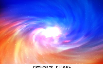 Light Blue, Yellow vector layout with cosmic stars. Modern abstract illustration with Big Dipper stars. Pattern for futuristic ad, booklets.