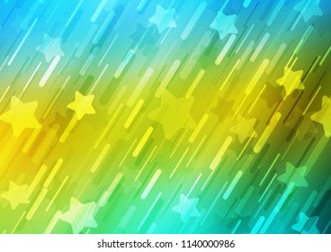 Light Blue, Yellow vector layout with flat lines. Shining colored illustration with narrow lines. The pattern can be used for websites.