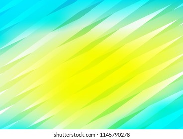Light Blue, Yellow vector layout with flat lines. Lines on blurred abstract background with gradient. Best design for your ad, poster, banner.