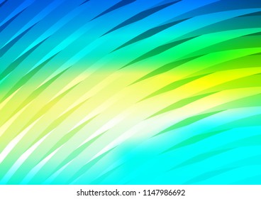 Light Blue, Yellow vector layout with flat lines. Modern geometrical abstract illustration with staves. The pattern can be used as ads, poster, banner for commercial.