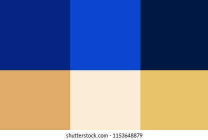 Light Blue, Yellow vector layout with set of colors. Decorative design of colorful palette. Pattern of colors for designers of booklets, leaflets.