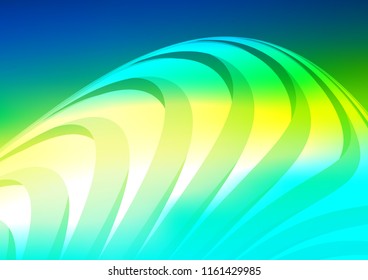 Light Blue, Yellow vector layout with flat lines. Lines on blurred abstract background with gradient. Best design for your ad, poster, banner.
