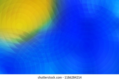 Light Blue, Yellow vector layout with circle shapes. Modern abstract illustration with colorful water drops. Pattern can be used for beautiful websites.