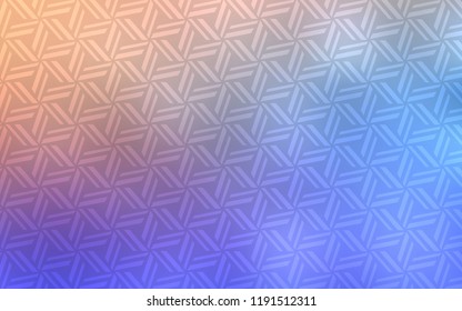 Light Blue, Yellow vector layout with lines, triangles. Triangles on abstract background with colorful gradient. Pattern can be used for websites.