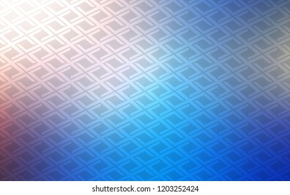 Light Blue, Yellow vector layout with lines, rectangles. Rectangles on abstract background with colorful gradient. Pattern can be used for websites.