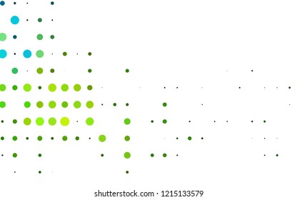 Light Blue, Yellow vector layout with circle shapes. Blurred bubbles on abstract background with colorful gradient. Pattern of water, rain drops.