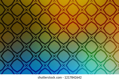 Light Blue, Yellow vector layout with bright stars. Blurred decorative design in simple style with stars. Pattern for wrapping gifts.