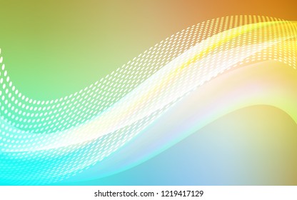 Light Blue, Yellow vector layout with circles, lines. Modern abstract colorful illustration with spheres and lines. Design for poster, banner of websites.
