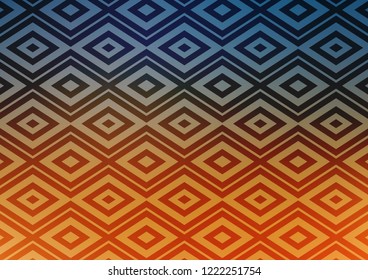Light Blue, Yellow vector layout with lines, rectangle. Colorful illustration with lines, cubes on abstract template. Backdrop for TV commercials.