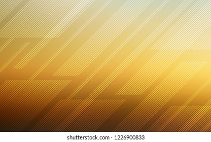 Light Blue, Yellow vector layout with flat lines. Lines on blurred abstract background with gradient. Smart design for your business advert.
