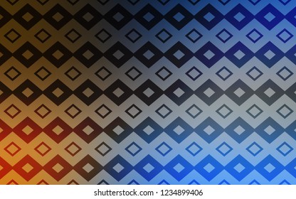 Light Blue, Yellow vector layout with lines, rectangles. Glitter abstract illustration with rectangular shapes. Best design for your ad, poster, banner.