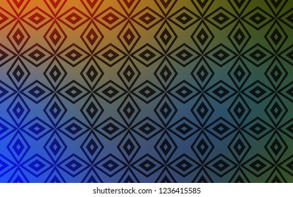 Light Blue, Yellow vector layout with lines, rectangles. Illustration with set of colorful rectangles. Smart design for your business advert.