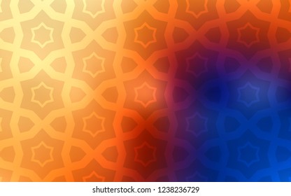Light Blue, Yellow vector layout with bright stars. Shining colored illustration with stars. Pattern for wrapping gifts.