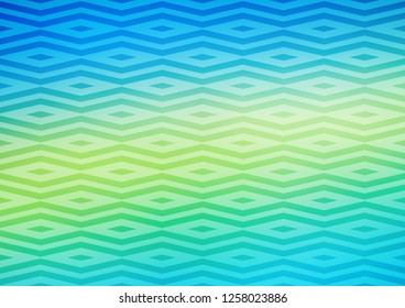 Light Blue, Yellow vector layout with lines, triangles. Triangles on abstract background with colorful gradient. Pattern for busines ad, booklets, leaflets