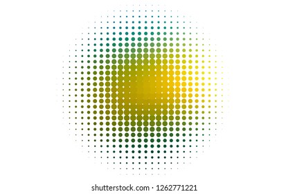 Light Blue, Yellow vector layout with circle shapes. Illustration with set of shining colorful abstract circles. Pattern for ads, leaflets.