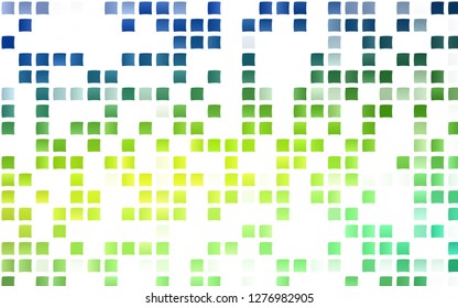 Light Blue, Yellow vector layout with lines, rectangles. Glitter abstract illustration with rectangular shapes. Pattern for busines ad, booklets, leaflets