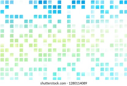Light Blue, Yellow vector layout with lines, rectangles. Glitter abstract illustration with rectangular shapes. Pattern for commercials.
