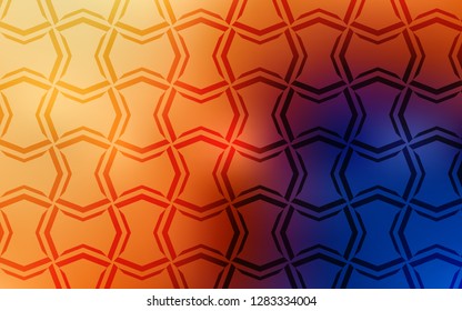 Light Blue, Yellow vector layout with flat lines. Glitter abstract illustration with colored sticks. Pattern for your busines websites.