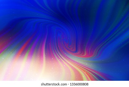 Light Blue, Yellow vector layout with cosmic stars. Glitter abstract illustration with colorful cosmic stars. Pattern for astrology websites.