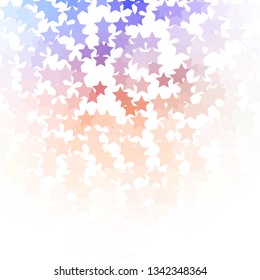 Light Blue, Yellow vector layout with bright stars. Modern geometric abstract illustration with stars. Design for your business promotion.
