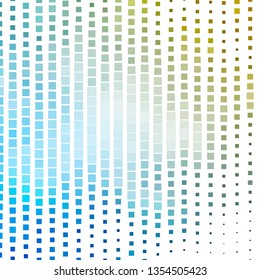 Light Blue, Yellow vector layout with lines, rectangles. Colorful illustration with gradient rectangles and squares. Template for cellphones.