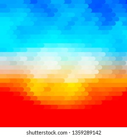 Light Blue, Yellow vector layout with lines. Repeated lines on abstract background with gradient. Best design for your posters, banners.