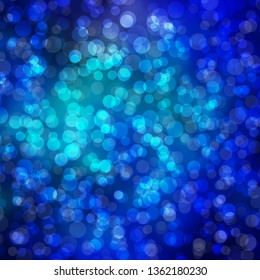 Light Blue, Yellow vector layout with circles. Glitter abstract illustration with colorful drops. Pattern for booklets, leaflets.