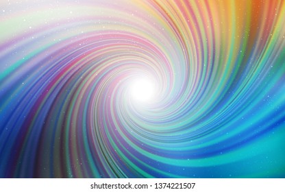 Light Blue, Yellow vector layout with cosmic stars. Shining illustration with sky stars on abstract template. Pattern for futuristic ad, booklets.