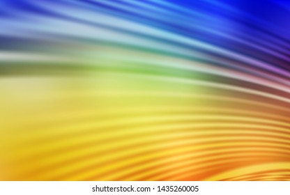 Light Blue, Yellow vector layout with wry lines. A circumflex abstract illustration with gradient. New composition for your brand book.