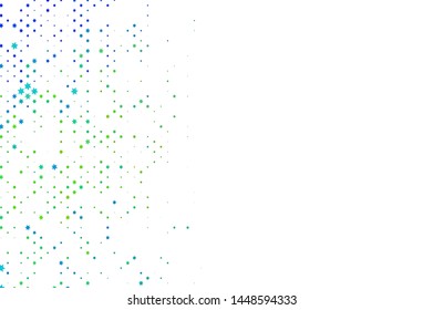 Light Blue, Yellow vector layout with bright stars. Stars on blurred abstract background with gradient. The pattern can be used for new year ad, booklets.