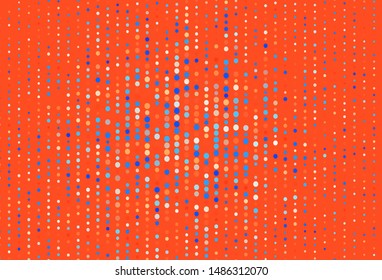 Light Blue, Yellow vector layout with circle shapes. Abstract illustration with colored bubbles in nature style. Pattern for ads, leaflets.