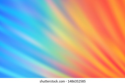 Light Blue, Yellow vector layout with flat lines. Shining colored illustration with sharp stripes. Pattern for ad, booklets, leaflets.