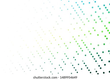 Light Blue, Yellow vector layout with circle shapes. Abstract illustration with colored bubbles in nature style. Design for business adverts.