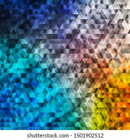 Light Blue, Yellow vector layout with lines, triangles. Illustration with colorful gradient triangles. Template for landing pages.