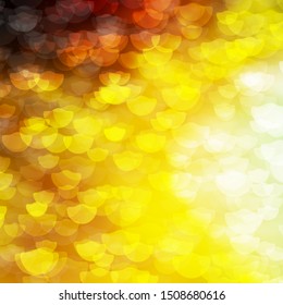 Light Blue, Yellow vector layout with circles. Colorful illustration with gradient dots in nature style. Pattern for booklets, leaflets.