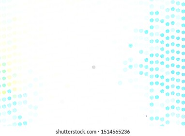 Light Blue, Yellow vector layout with curved lines. A completely new colorful illustration in simple style. New composition for your brand book.