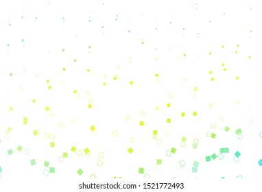 Light Blue, Yellow vector layout with rectangles, squares. Glitter abstract illustration with rectangular shapes. Smart design for your business advert.