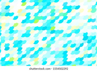 Light Blue, Yellow vector layout with circle shapes. Blurred decorative design in abstract style with bubbles. Pattern for beautiful websites.