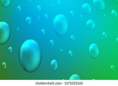 Light Blue, Yellow vector layout with circle shapes. Abstract illustration with colored bubbles in nature style. New design for ad, poster, banner of your website.
