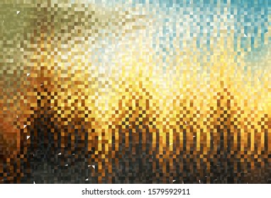 Light Blue, Yellow vector layout with lines, rectangles. Rectangles on abstract background with colorful gradient. Smart design for your business advert.