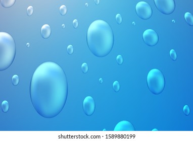 Light Blue, Yellow vector layout with circle shapes. Blurred decorative design in abstract style with bubbles. The pattern can be used for ads, leaflets of liquid.