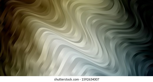 Light Blue, Yellow vector layout with wry lines. Colorful illustration, which consists of curves. Pattern for ads, commercials.