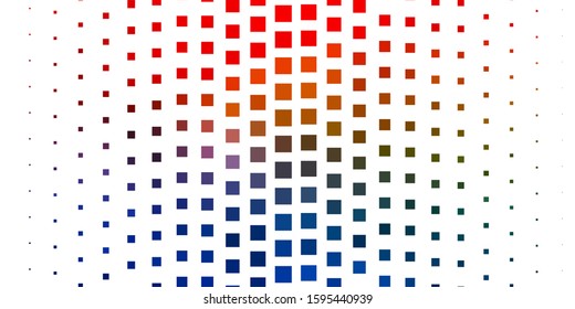 Light Blue, Yellow vector layout with lines, rectangles. Colorful illustration with gradient rectangles and squares. Best design for your ad, poster, banner.