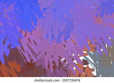 Light Blue, Yellow vector layout with flat lines. Shining colored illustration with sharp stripes. Smart design for your business advert.