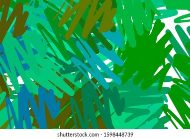 Light Blue, Yellow vector layout with flat lines. Blurred decorative design in simple style with lines. Template for your beautiful backgrounds.