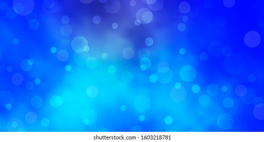 Light Blue, Yellow vector layout with circle shapes. Abstract illustration with colorful spots in nature style. Design for your commercials.